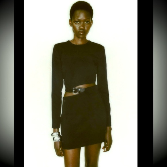 BELTED CUT OUT DRESS - Picture 1 of 10